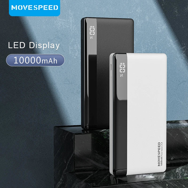 Power Bank 10000mAh con Doppia Porta USB e Display LED